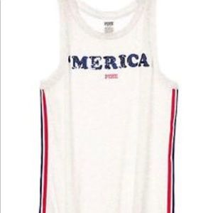 🇺🇸 Fourth of July Victoria secret pink tank🇺🇸